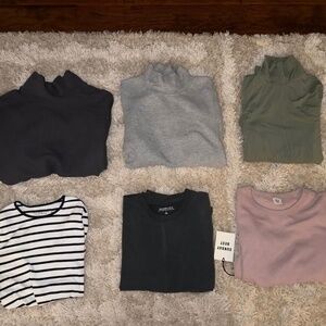 6 tops: 2 Artizia & 4 Abercrombie